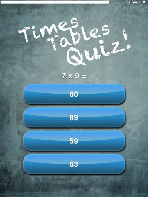 Times Tables Quiz! screenshot 3