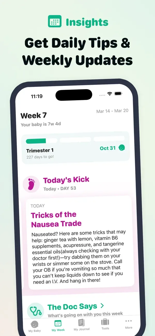 Pregnancy Tracker 3D by Sprout screenshot 3