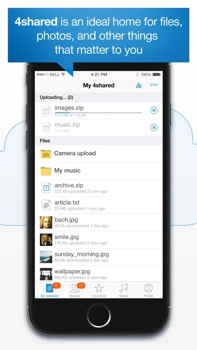 4shared Mobile screenshot 2