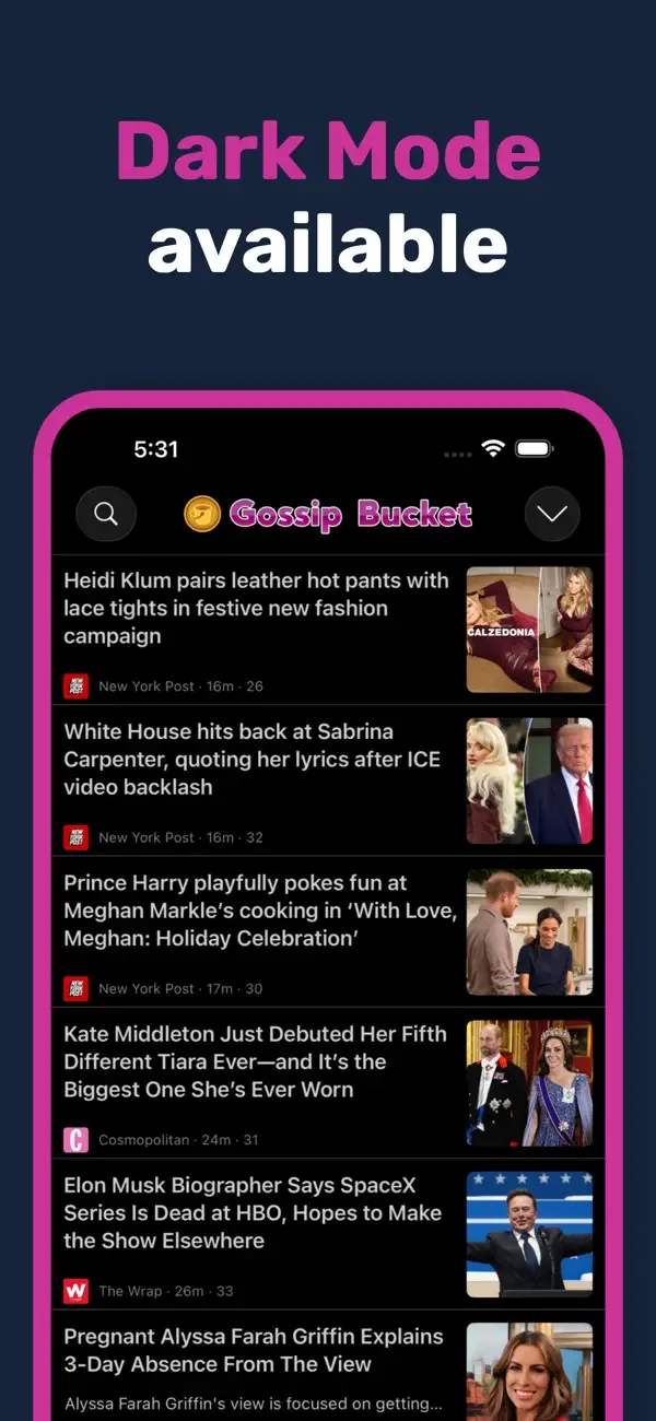 Gossip Bucket Celebrity News screenshot 3