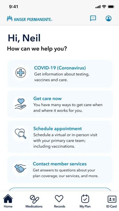 Kaiser Permanente Washington screenshot 1