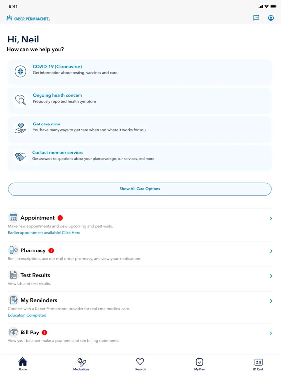 Kaiser Permanente Washington screenshot 5