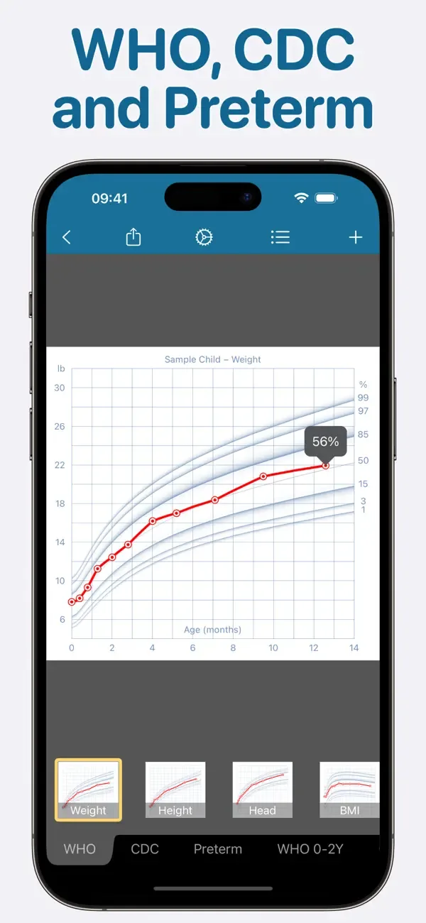 Growth: baby & child charts screenshot 3