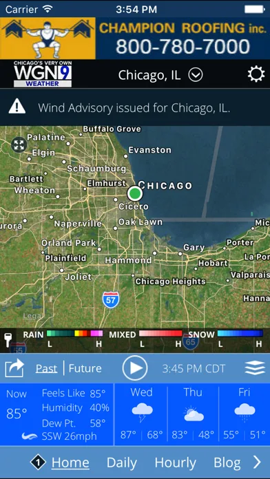 WGN-TV Chicago Weather screenshot 1