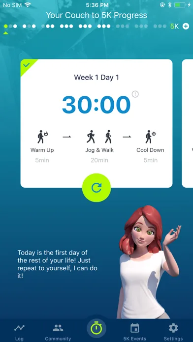 Couch to 5K® - Run training screenshot 1
