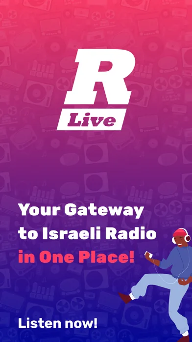RLive: Radio Live Israel radio screenshot 1