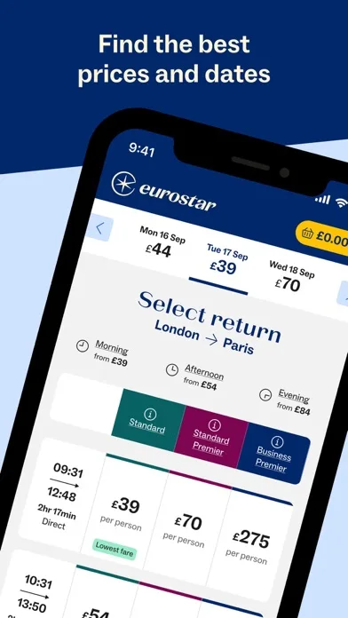 Eurostar: Train travel & Hotel screenshot 4