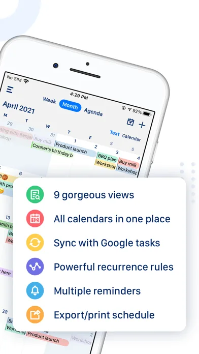 Tiny Calendar Pro screenshot 2