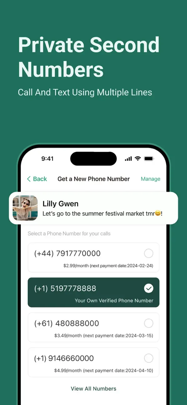 WeTalk- WiFi Calls & 2nd Phone screenshot 2