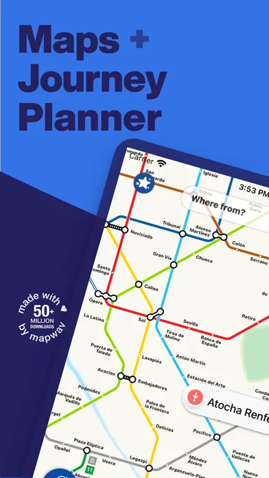 Madrid Metro - Map and Routes screenshot 1