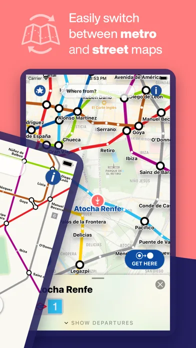 Madrid Metro - Map and Routes screenshot 2