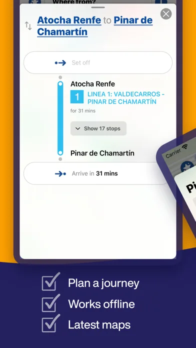 Madrid Metro - Map and Routes screenshot 3
