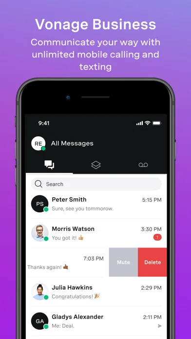 Vonage Business Communications screenshot 1