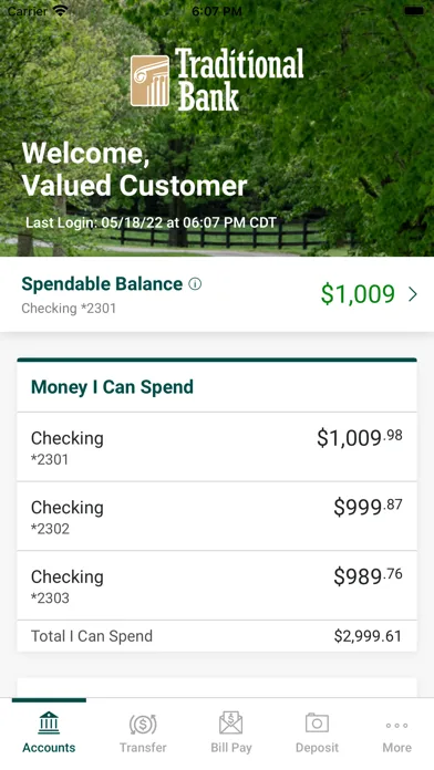 Traditional Bank Mobile screenshot 3