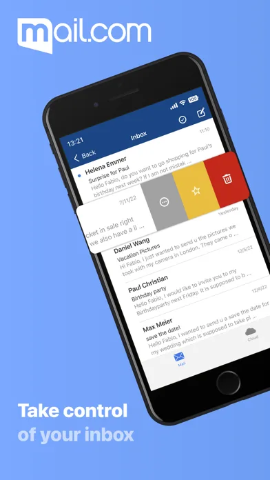 mail.com - email & cloud screenshot 1