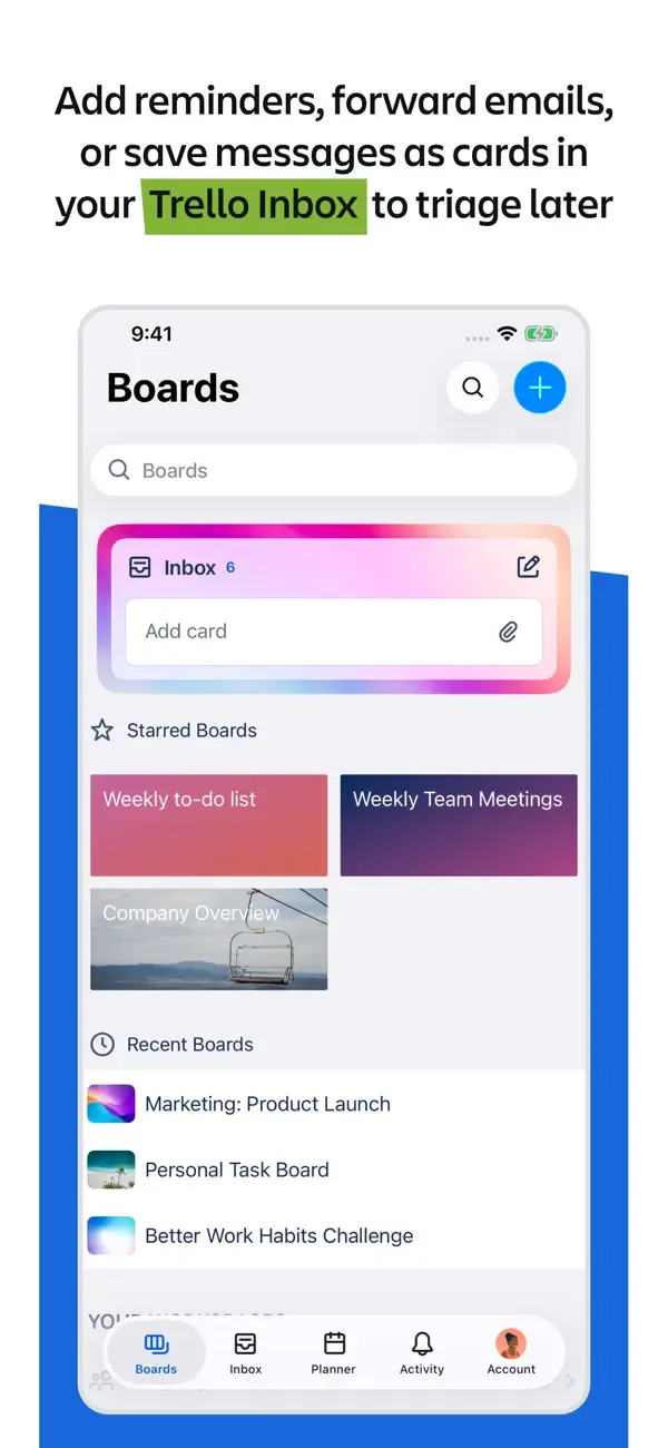 Trello: Organize anything! screenshot 1