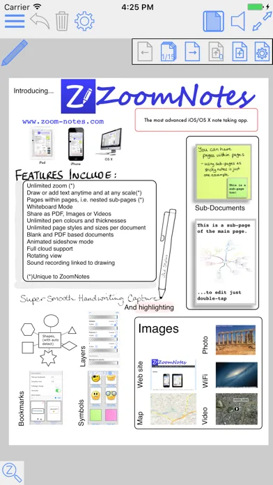 ZoomNotes screenshot 1