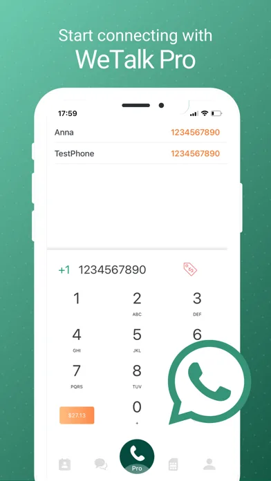 WeTalk Pro- WiFi Calling Phone screenshot 1
