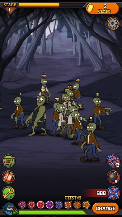 Zombies vs Ninja screenshot 1