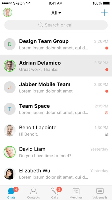 Cisco Jabber screenshot 2