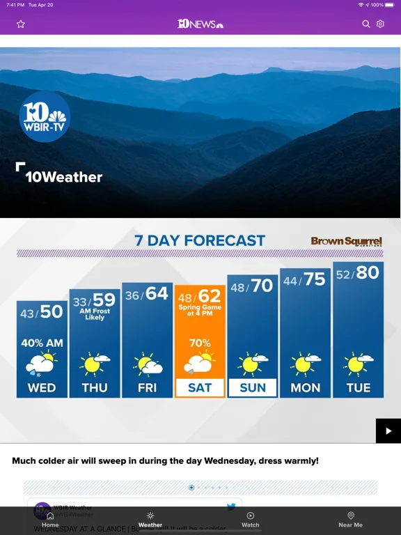 Knoxville News from WBIR screenshot 2