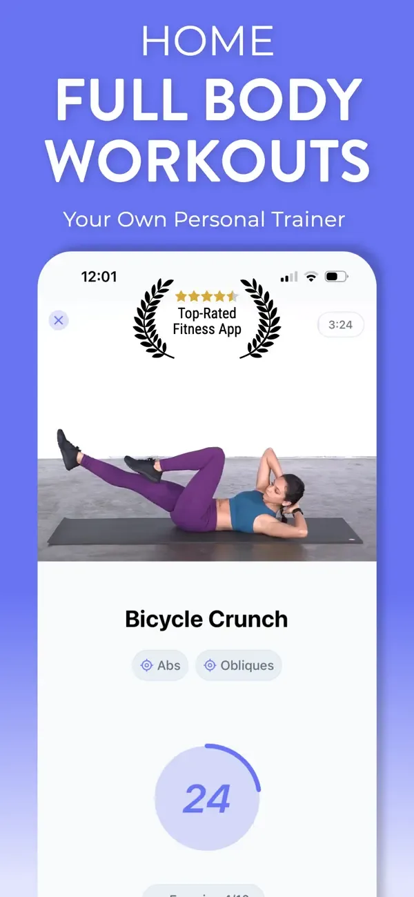 Daily Workouts - Home Fitness screenshot 1