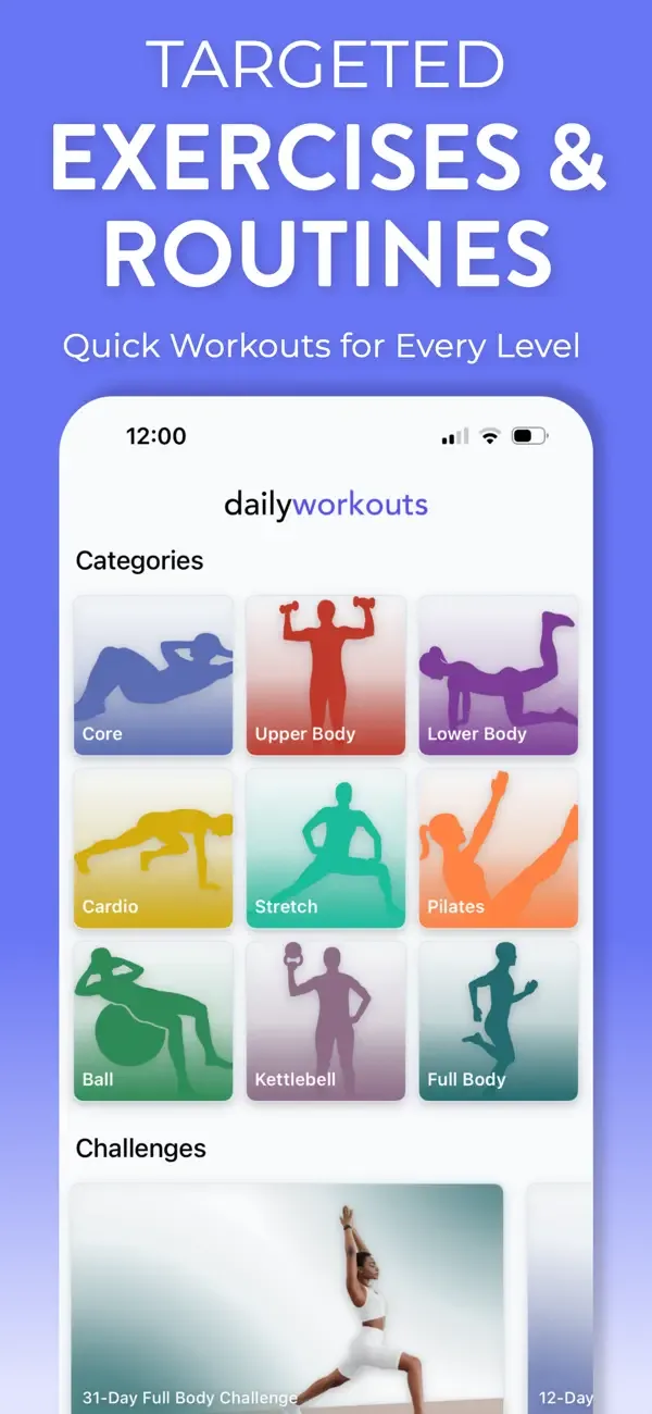 Daily Workouts - Home Fitness screenshot 2