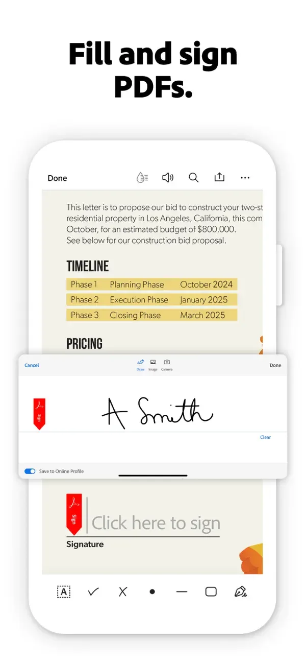 Adobe Acrobat Reader: Sign PDF screenshot 3