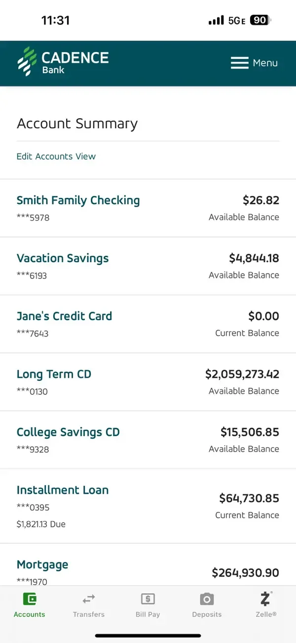 Cadence Bank screenshot 2