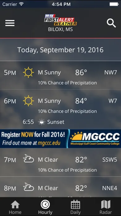 WLOX Weather screenshot 2