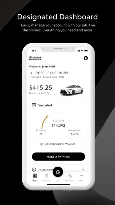 Lexus Financial Services screenshot 2