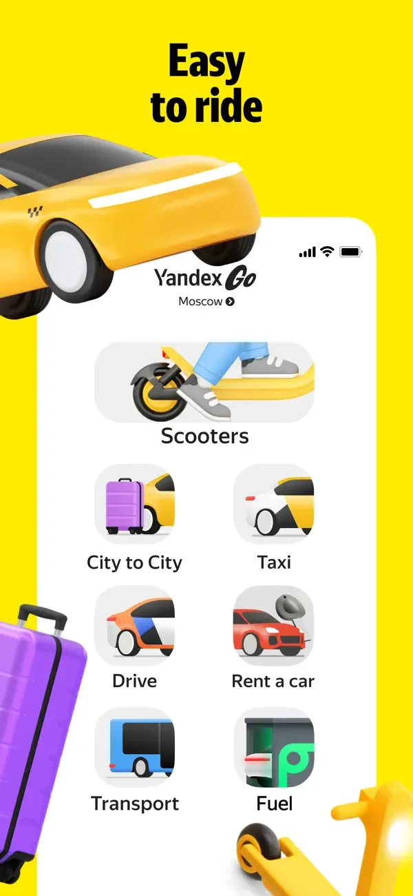 Yandex Go: Taxi Food Market screenshot 3