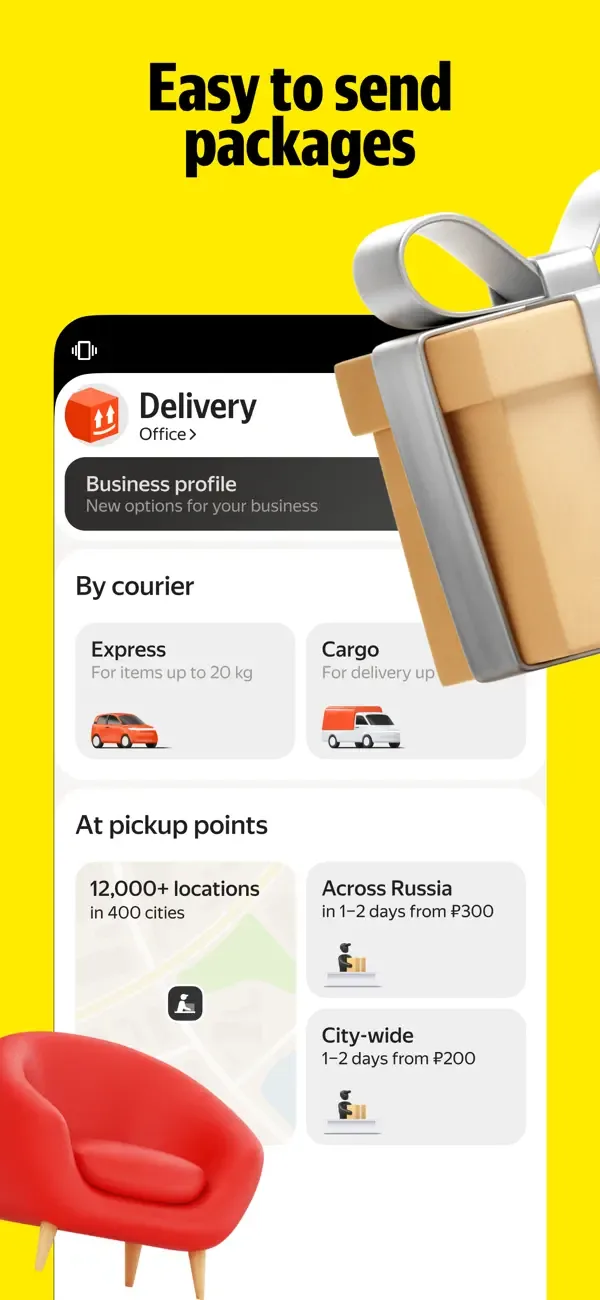 Yandex Go: Taxi Food Market screenshot 5