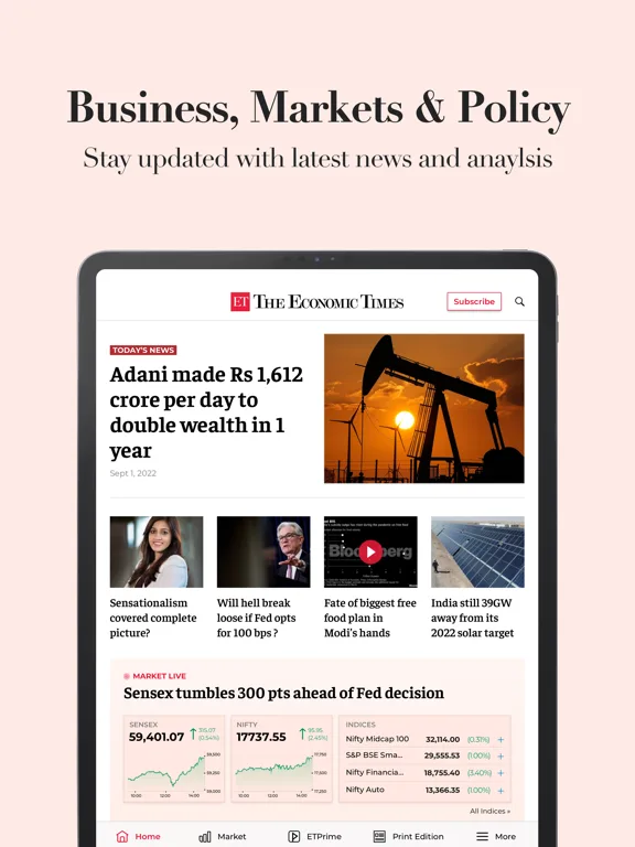 The Economic Times screenshot 1