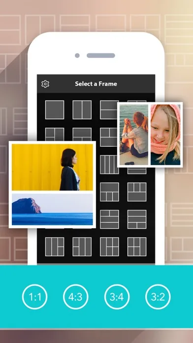 Photo Collage HD Pro – Pic Frame Maker Grid Editor screenshot 1