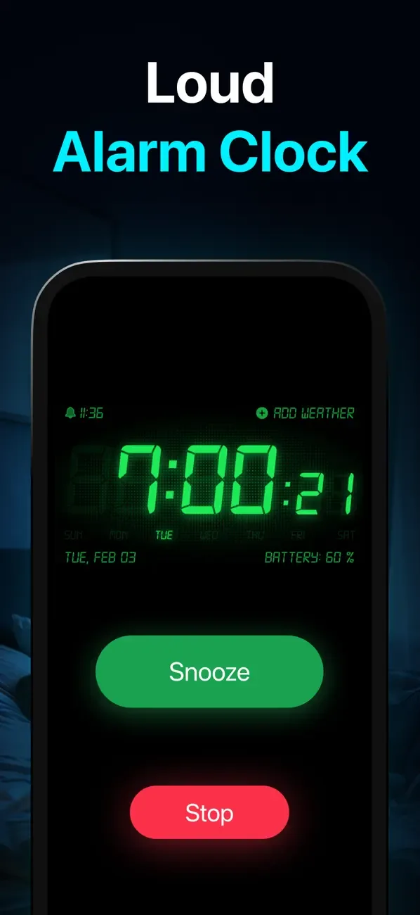 Alarm Clock HD screenshot 1