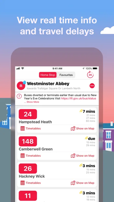Bus Times London Countdown App screenshot 3