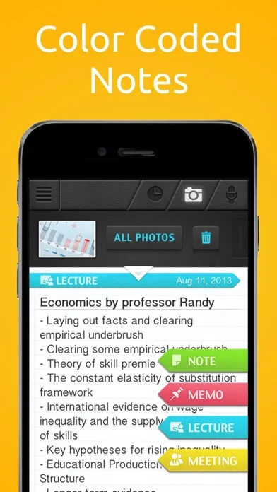 SuperNote Notes Recorder+Photo screenshot 2