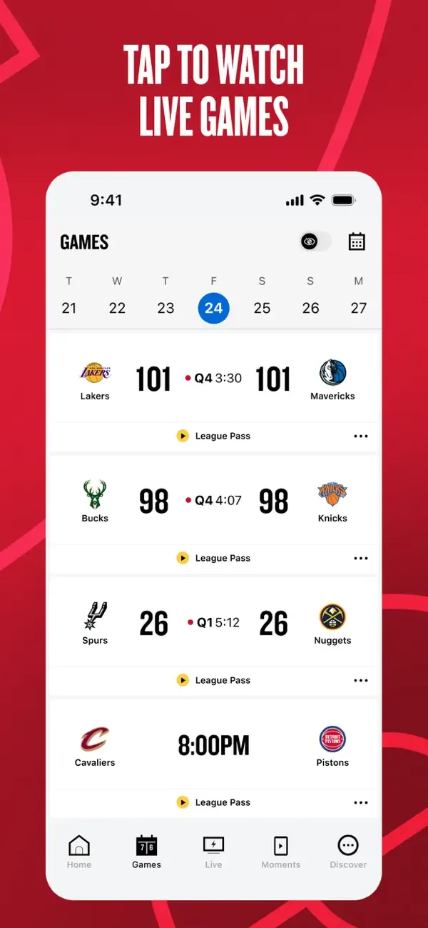 NBA: Live Games & Scores screenshot 2