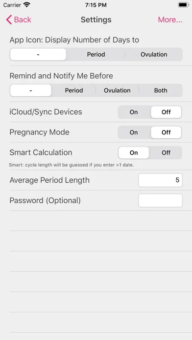 Menstrual Period Tracker screenshot 4