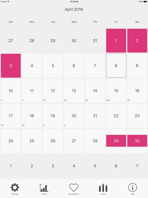 Menstrual Period Tracker screenshot 5