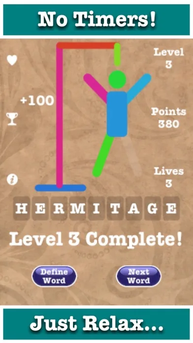 Stress Free Hangman 44k screenshot 2