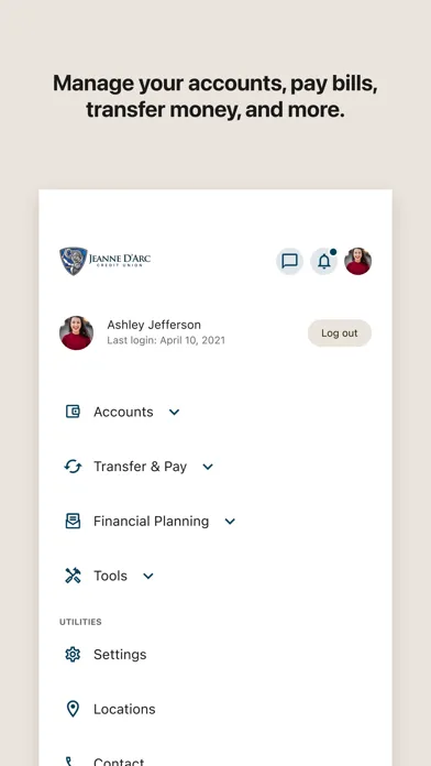 Jeanne D'Arc CU Mobile Banking screenshot 5