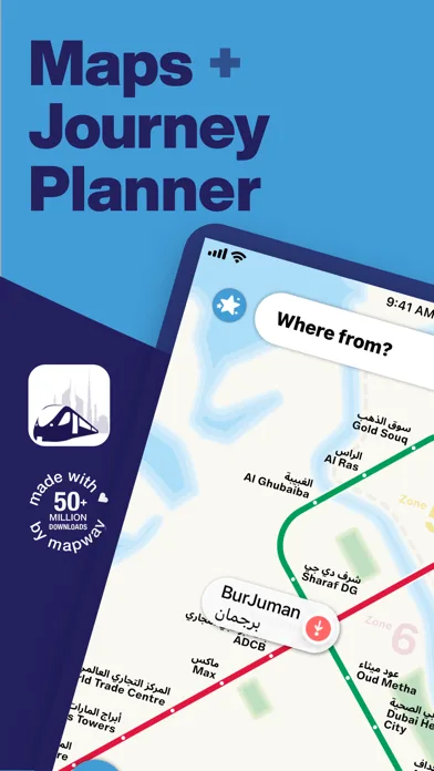 Dubai Metro Interactive Map screenshot 1