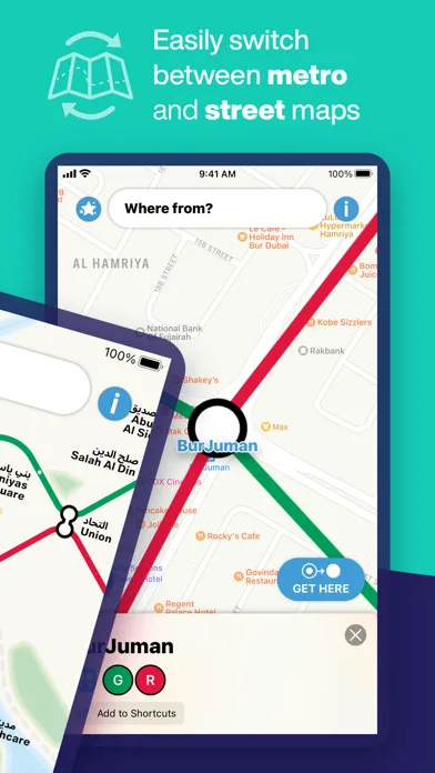 Dubai Metro Interactive Map screenshot 2