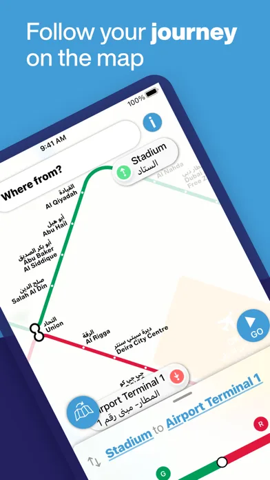 Dubai Metro Interactive Map screenshot 4