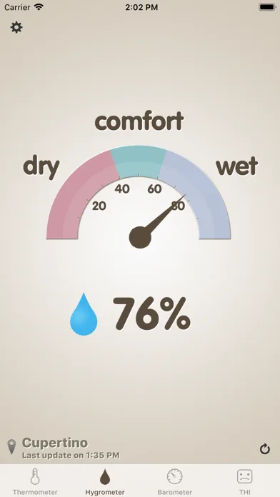 Thermo-hygrometer screenshot 2