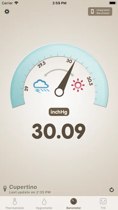 Thermo-hygrometer screenshot 3