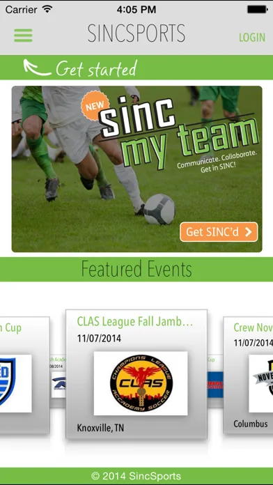 SincSports screenshot 1