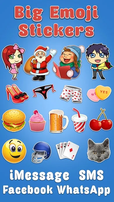 Big Emoji Keyboard - Stickers for Messages, Texting & Facebook screenshot 1
